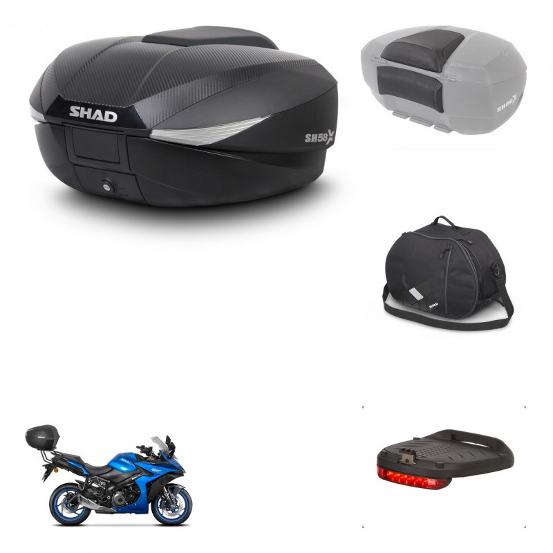 SHAD Baul SH58 + soporte montaje accesorios KIT-443582