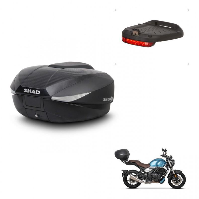 SHAD Baul SH58 + soporte montaje luz de freno KIT-443584