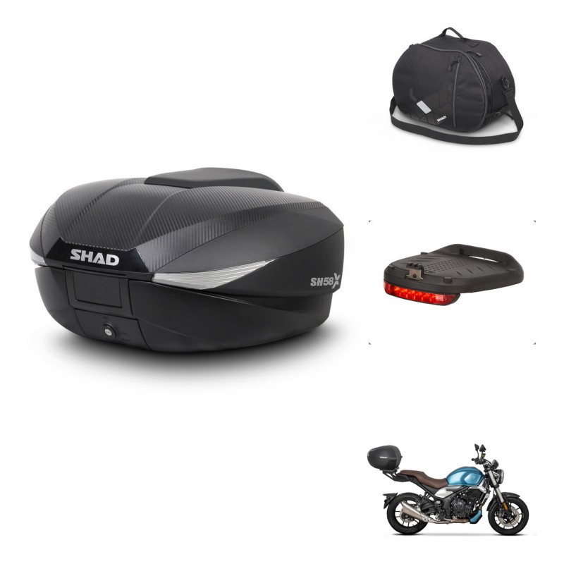 SHAD Baul SH58 + soporte montaje accesorios KIT-443586