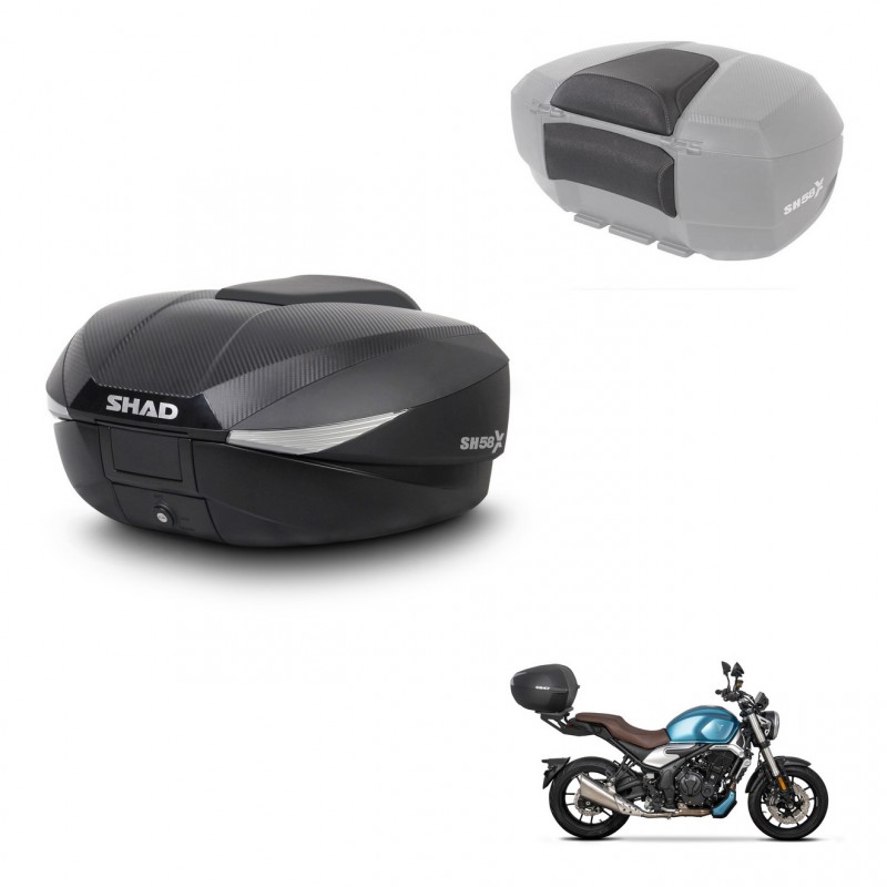 SHAD Baul SH58 + soporte montaje respaldo KIT-443587