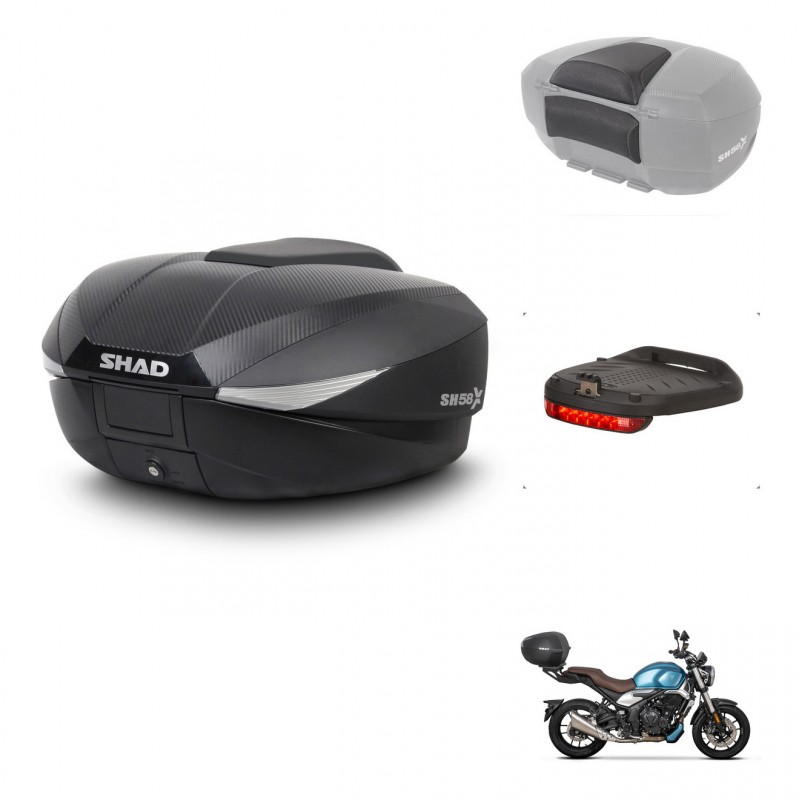 SHAD Baul SH58 + soporte montaje accesorios KIT-443588