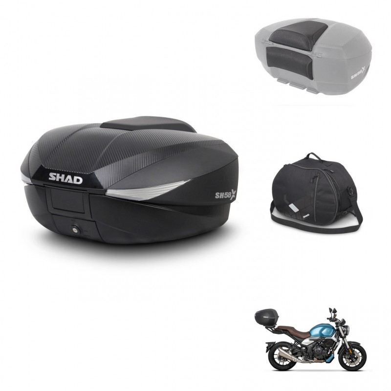 SHAD Baul SH58 + soporte montaje accesorios KIT-443589