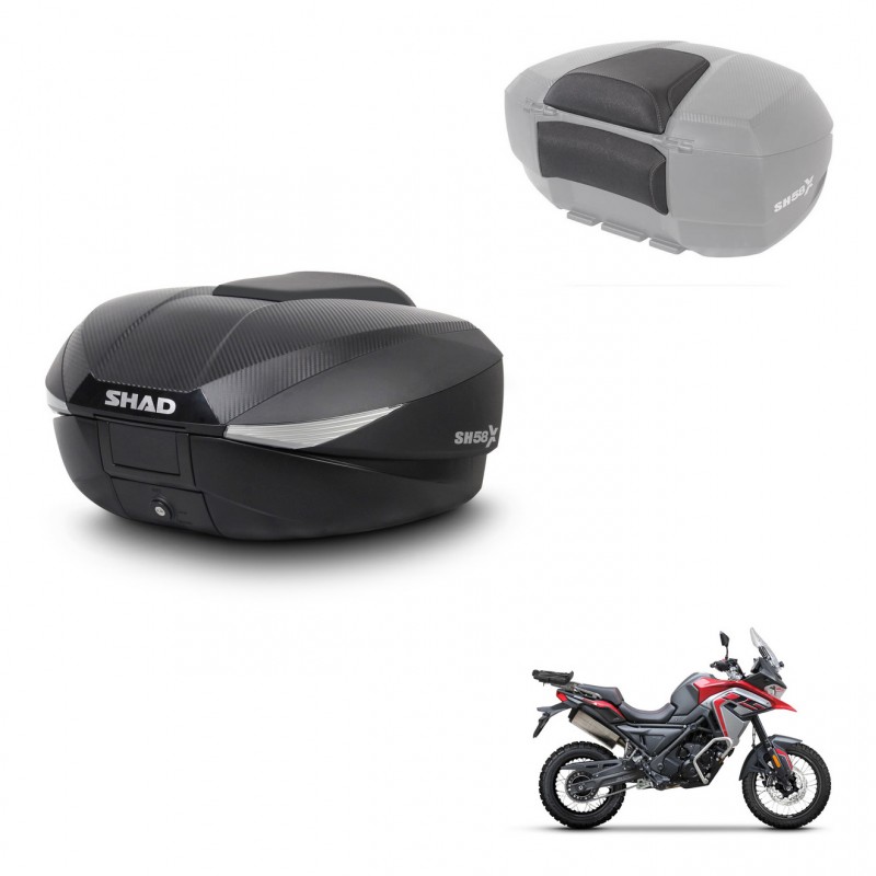 SHAD Baul SH58 + soporte montaje respaldo KIT-443595