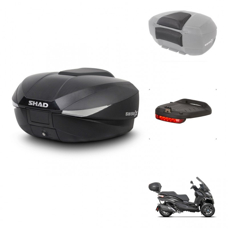 SHAD Baul SH58 + soporte montaje accesorios KIT-443604