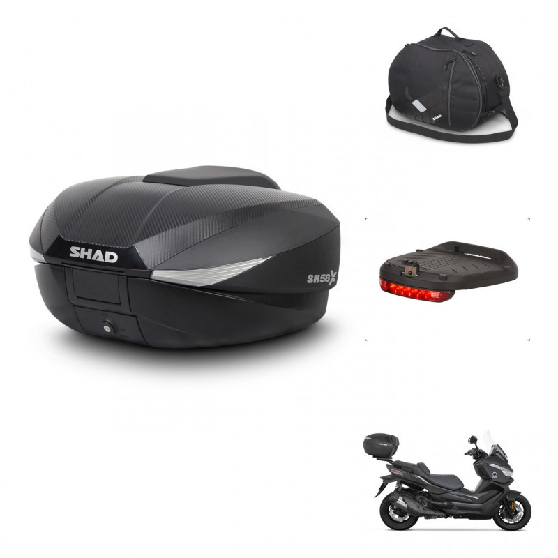 SHAD Baul SH58 + soporte montaje accesorios KIT-443610