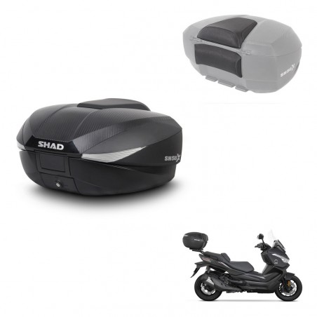 SHAD Trunk SH58 + mounting bracket backrest KIT-443611