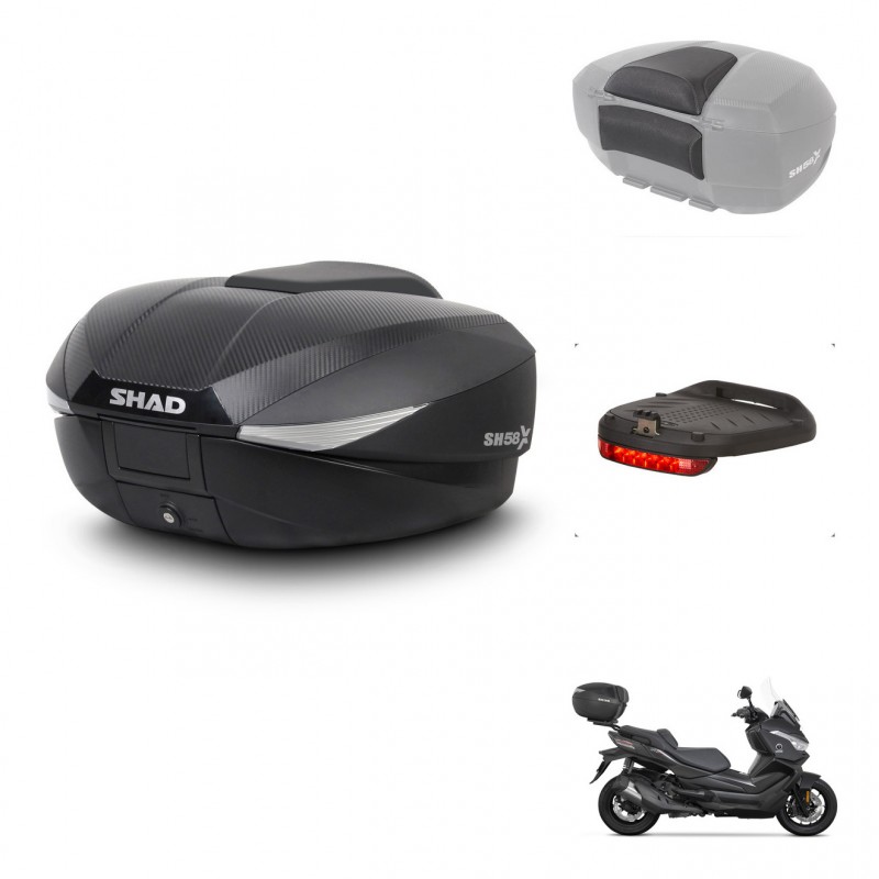 SHAD Baul SH58 + soporte montaje accesorios KIT-443612