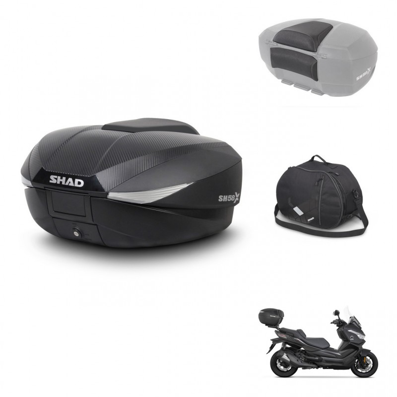 SHAD Baul SH58 + soporte montaje accesorios KIT-443613
