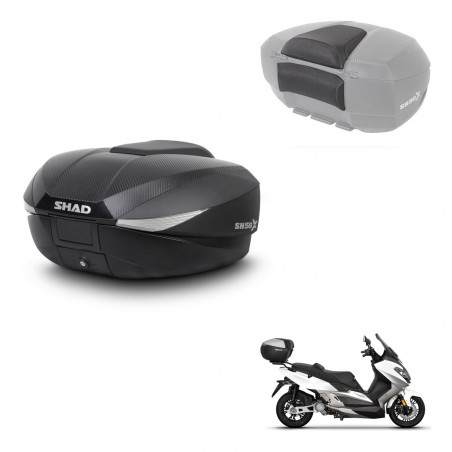 SHAD Trunk SH58 + mounting bracket backrest KIT-443619