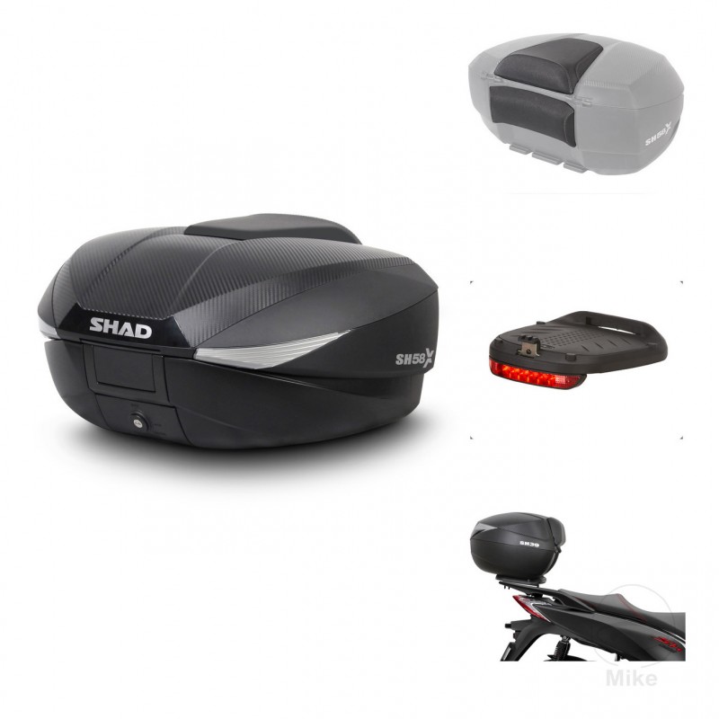 SHAD Baul SH58 + soporte montaje accesorios KIT-443636