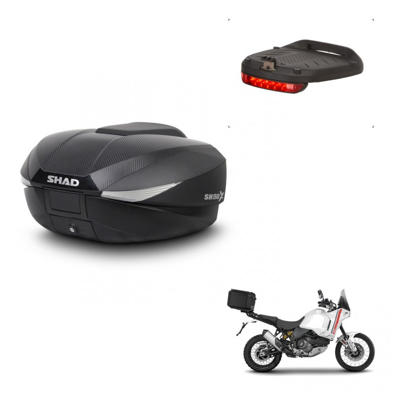 SHAD Baul SH58 + soporte montaje luz de freno KIT-443640