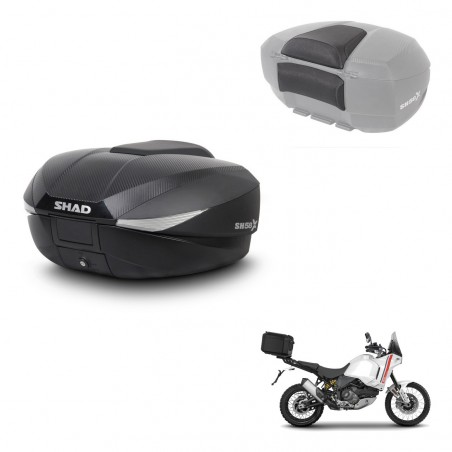 SHAD Trunk SH58 + mounting bracket backrest KIT-443643