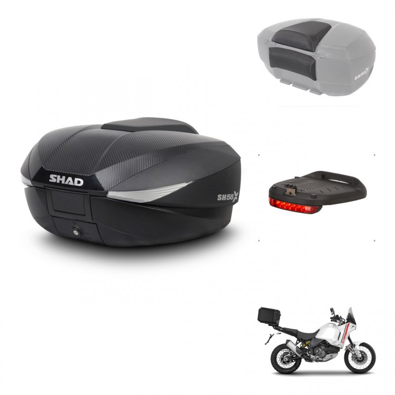 SHAD Baul SH58 + soporte montaje accesorios KIT-443644