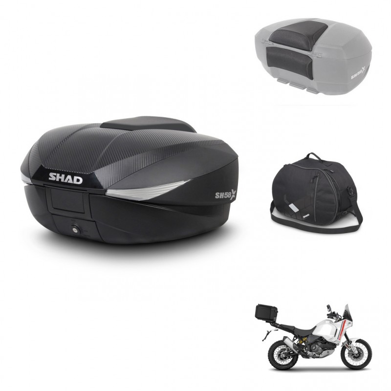 SHAD Baul SH58 + soporte montaje accesorios KIT-443645