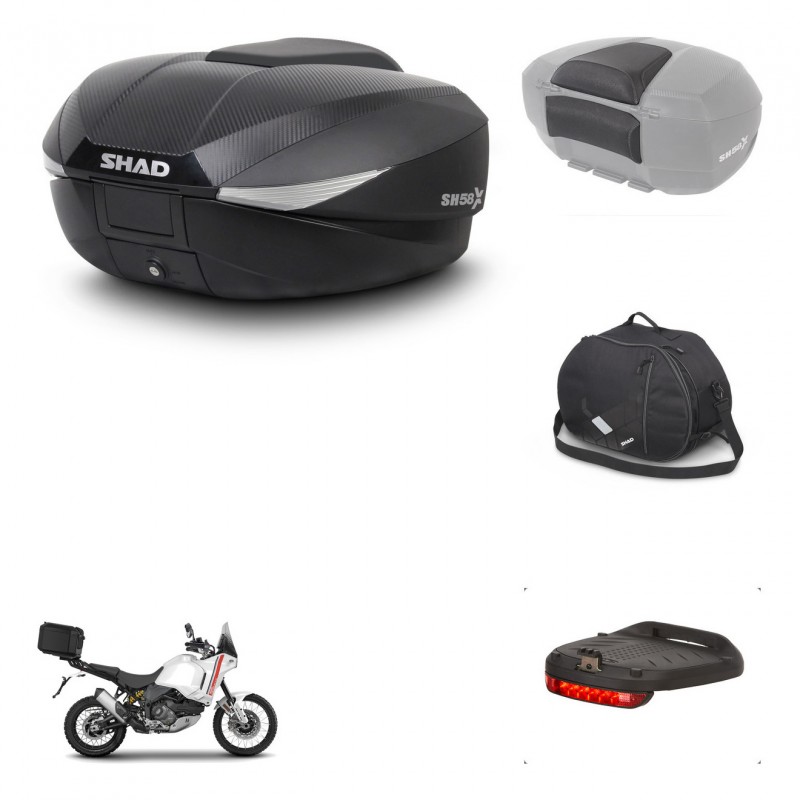 SHAD Baul SH58 + soporte montaje accesorios KIT-443646