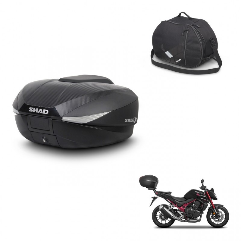SHAD SH58 trunk + mounting bracket internal bag KIT-443649
