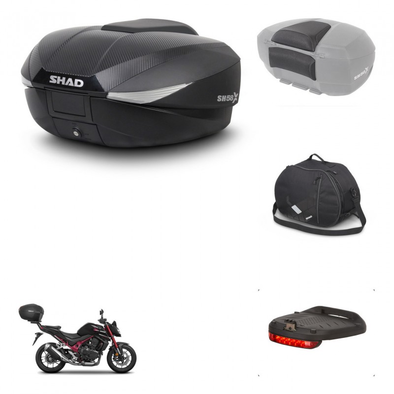 SHAD Baul SH58 + soporte montaje accesorios KIT-443654