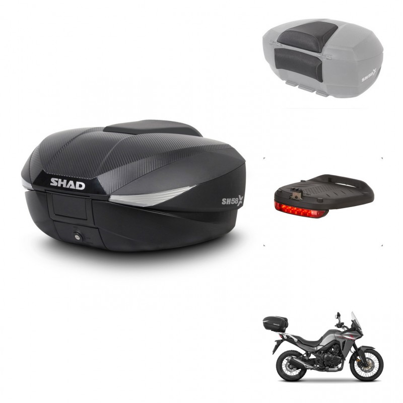 SHAD Baul SH58 + soporte montaje accesorios KIT-443660