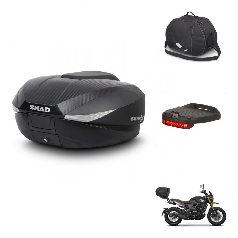SHAD Baul SH58 + soporte montaje accesorios KIT-443666