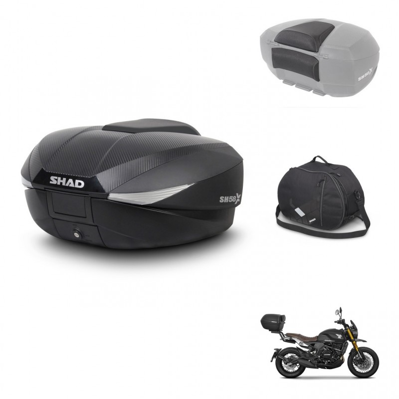 SHAD Baul SH58 + soporte montaje accesorios KIT-443669