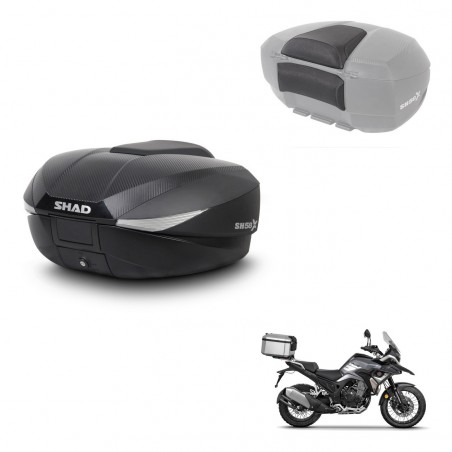 SHAD Baul SH58 + soporte montaje respaldo KIT-443675