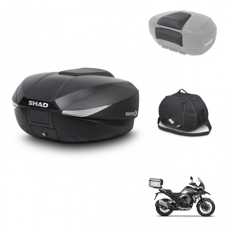 SHAD Baul SH58 + soporte montaje accesorios KIT-443677