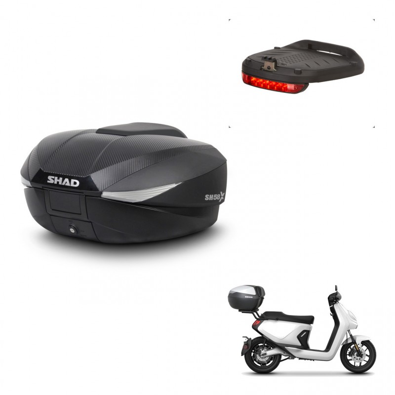 SHAD Baul SH58 + soporte montaje luz de freno KIT-443680