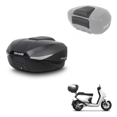 SHAD Trunk SH58 + mounting bracket backrest KIT-443683