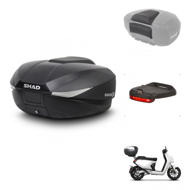 SHAD Baul SH58 + soporte montaje accesorios KIT-443684