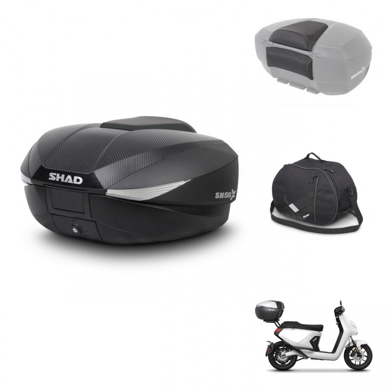 SHAD Baul SH58 + soporte montaje accesorios KIT-443685