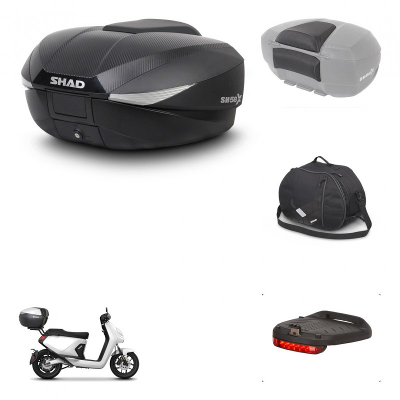 SHAD Baul SH58 + soporte montaje accesorios KIT-443686