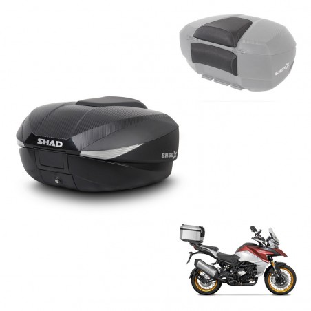 SHAD Trunk SH58 + mounting bracket backrest KIT-443691