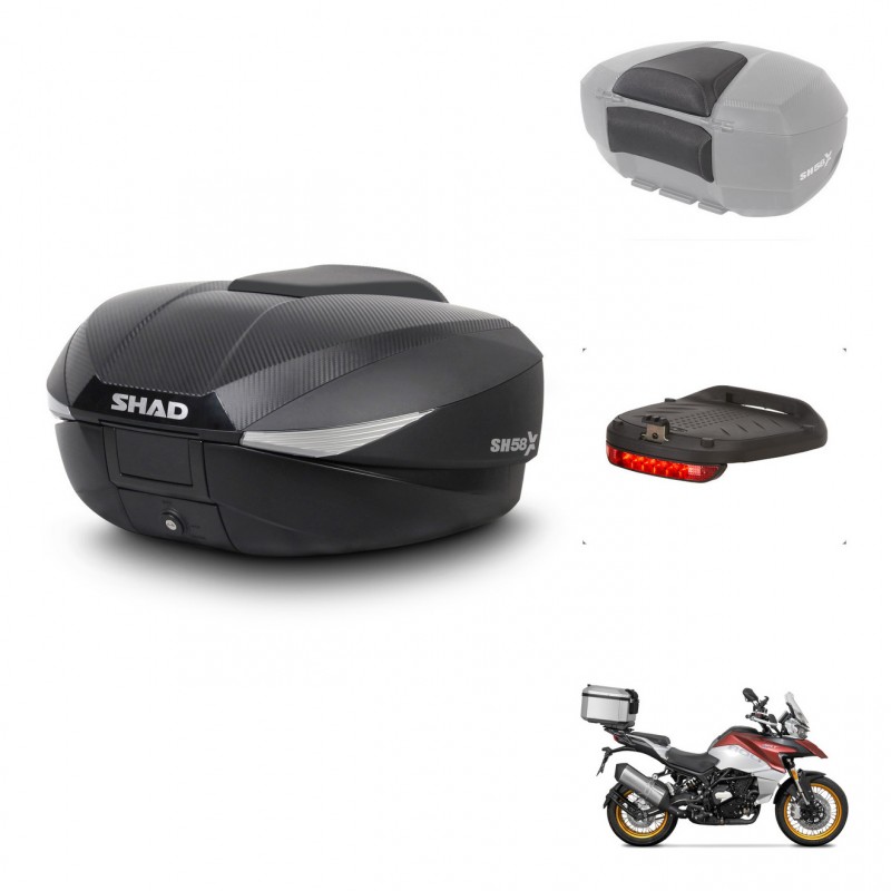 SHAD Baul SH58 + soporte montaje accesorios KIT-443692