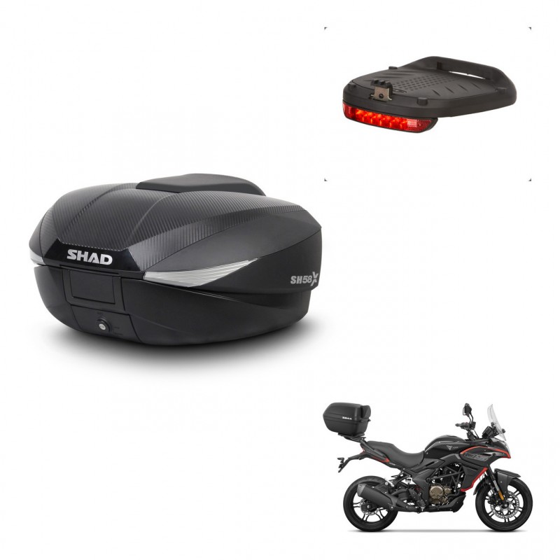 SHAD Baul SH58 + soporte montaje luz de freno KIT-443696