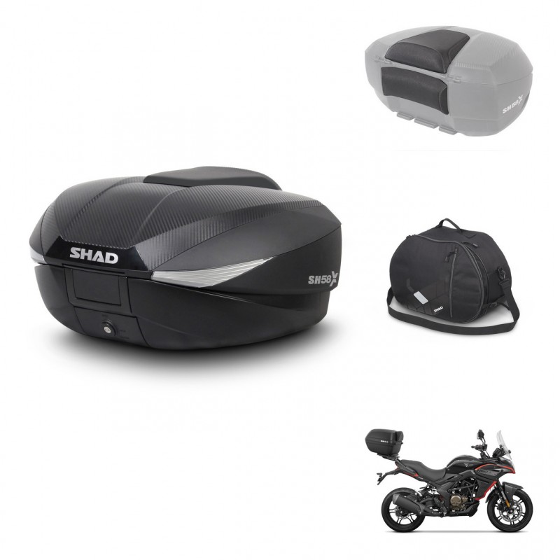 SHAD Baul SH58 + soporte montaje accesorios KIT-443701