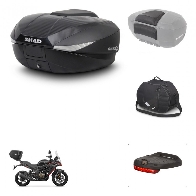 SHAD Baul SH58 + soporte montaje accesorios KIT-443702