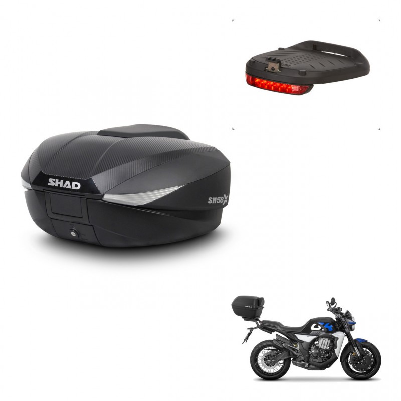 SHAD Baul SH58 + soporte montaje luz de freno KIT-443712