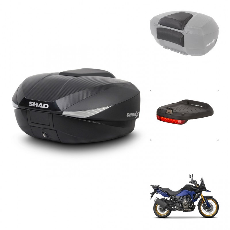 SHAD Baul SH58 + soporte montaje accesorios KIT-443724