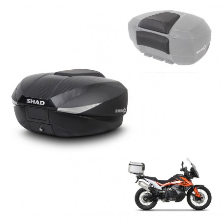 SHAD Baul SH58 + soporte montaje respaldo KIT-443731