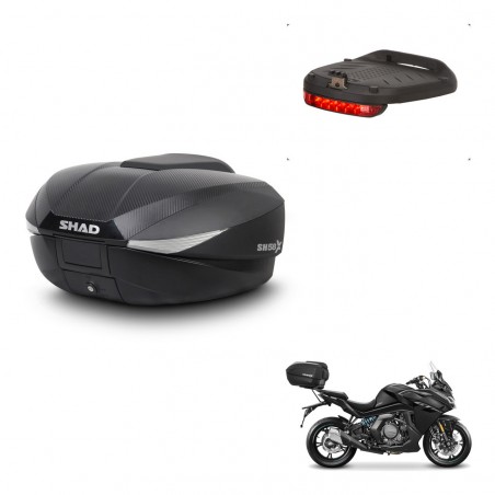 SHAD Trunk SH58 + mounting bracket brake light KIT-443744