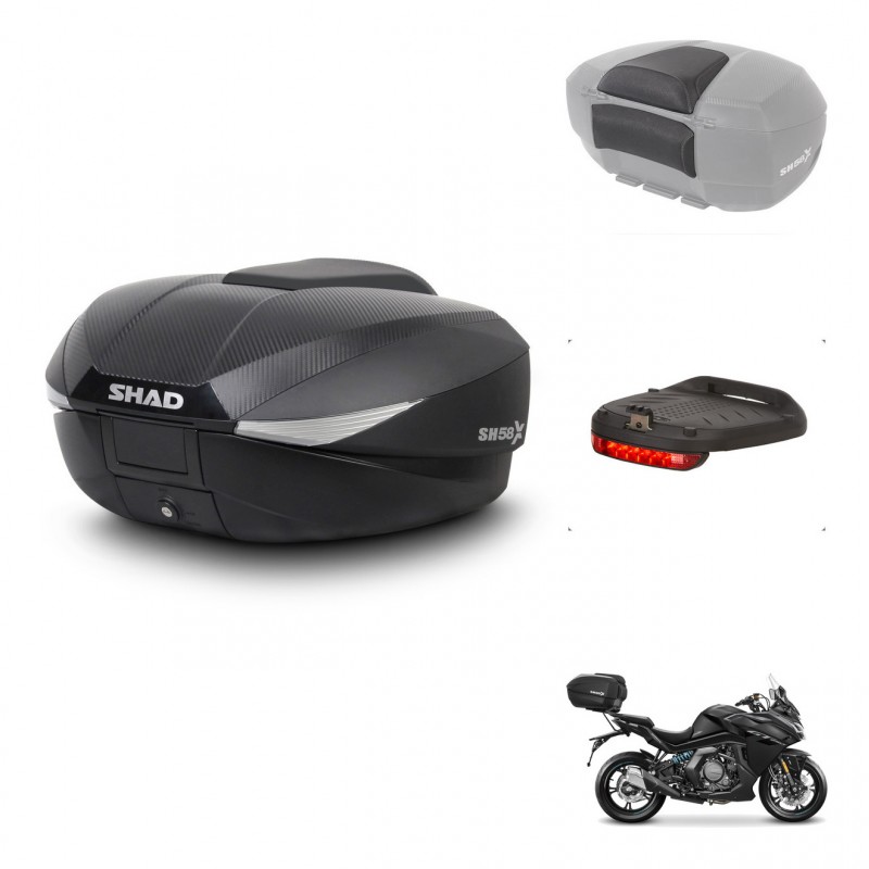 SHAD Baul SH58 + soporte montaje accesorios KIT-443748