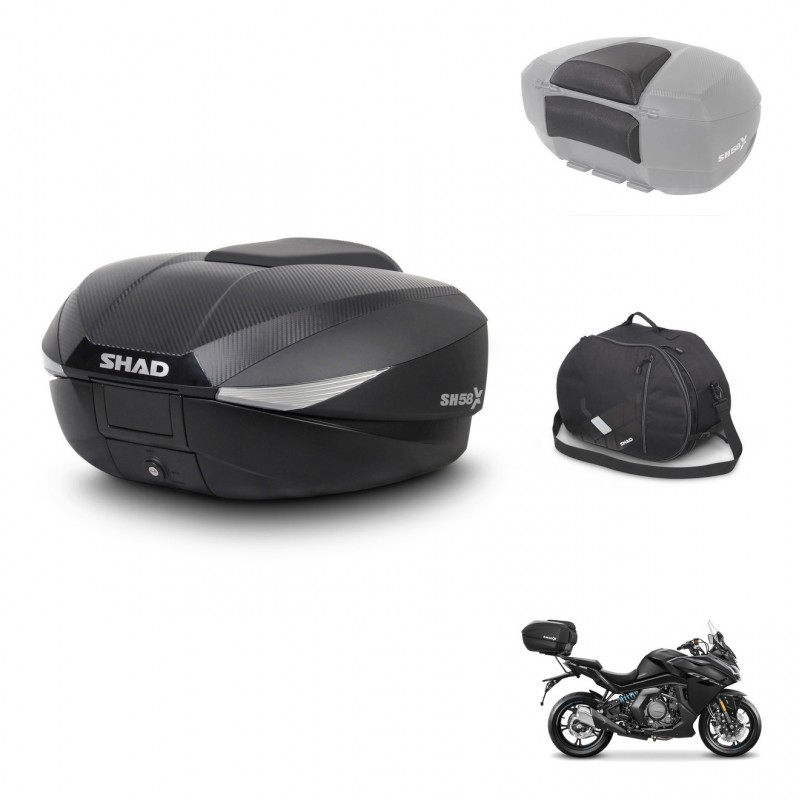 SHAD Baul SH58 + soporte montaje accesorios KIT-443749