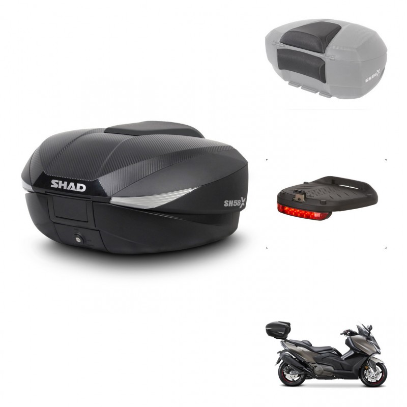 SHAD Baul SH58 + soporte montaje accesorios KIT-443756