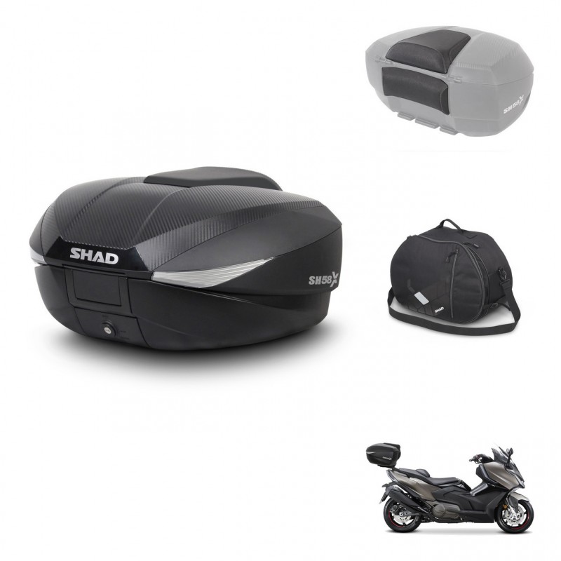 SHAD Baul SH58 + soporte montaje accesorios KIT-443757