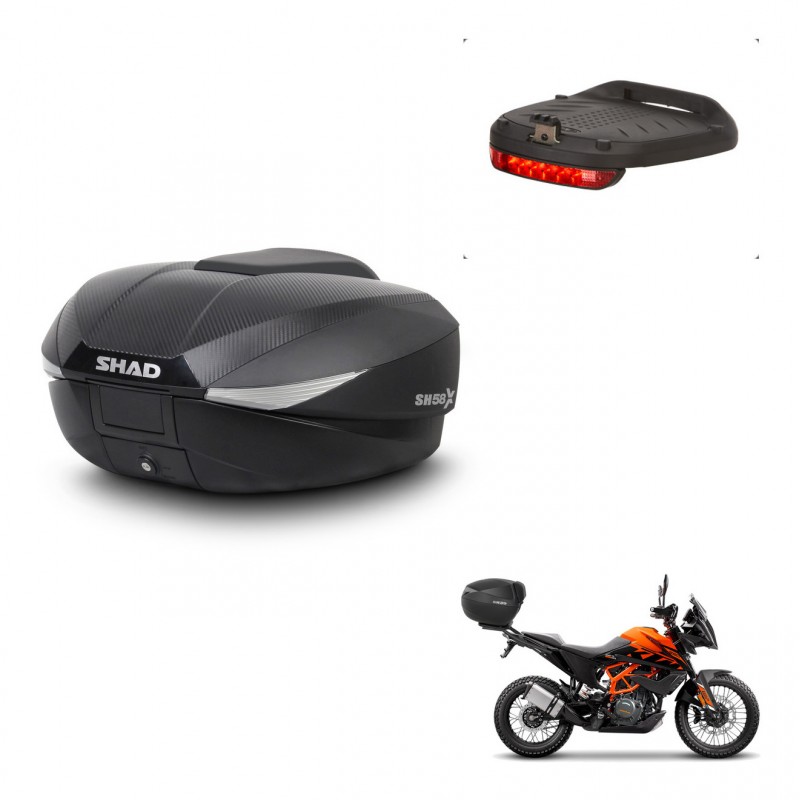 SHAD Baul SH58 + soporte montaje luz de freno KIT-443760