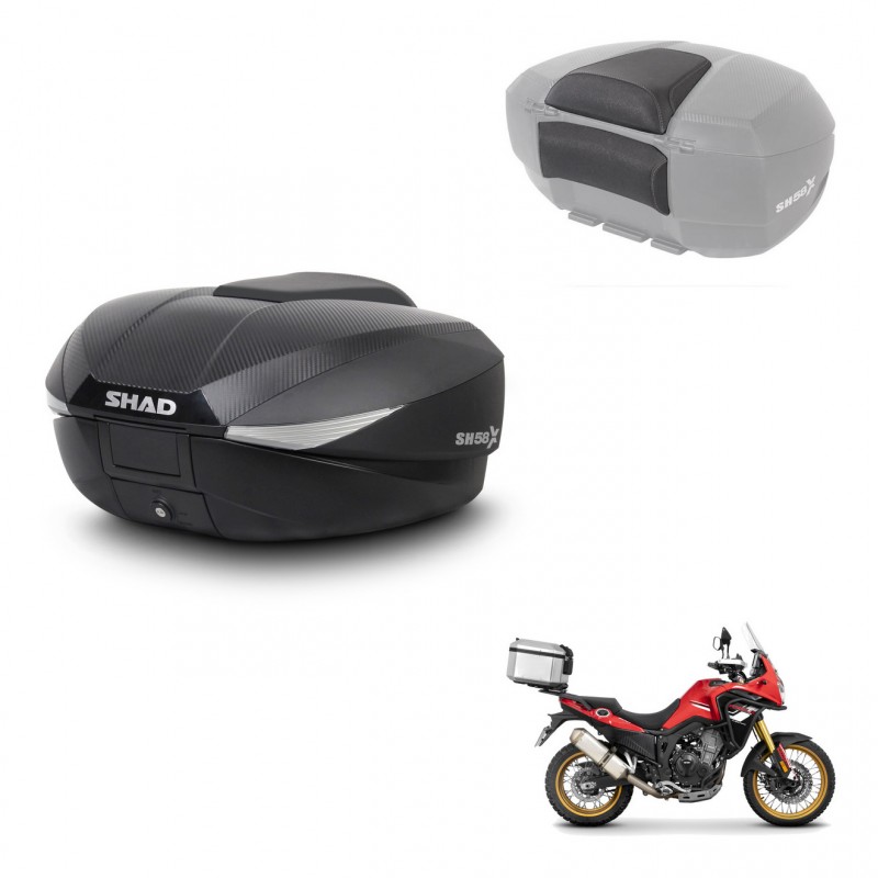 SHAD Baul SH58 + soporte montaje respaldo KIT-443771