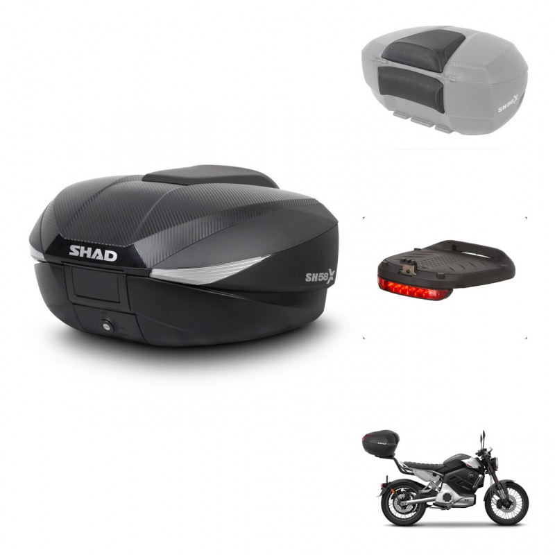 SHAD Baul SH58 + soporte montaje accesorios KIT-443788