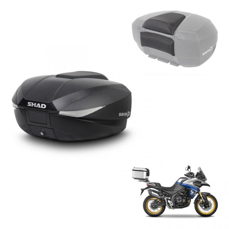 SHAD Trunk SH58 + mounting bracket backrest KIT-443795