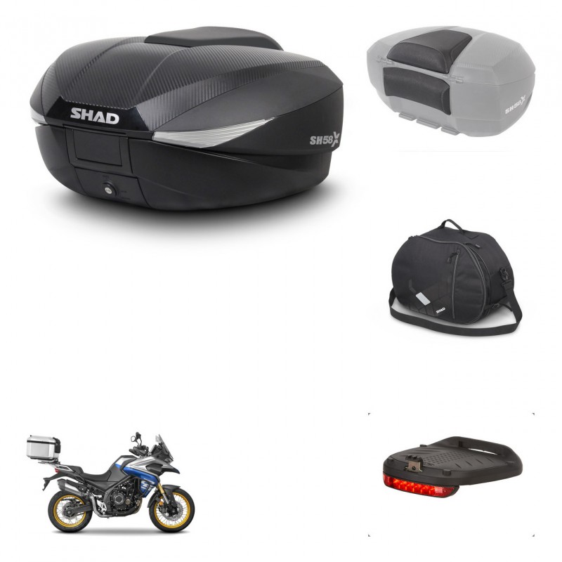 SHAD Baul SH58 + soporte montaje accesorios KIT-443798