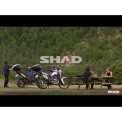 SHAD SH59X ALU extendable aluminum motorcycle suitcase with capacity of 59L D0B59200